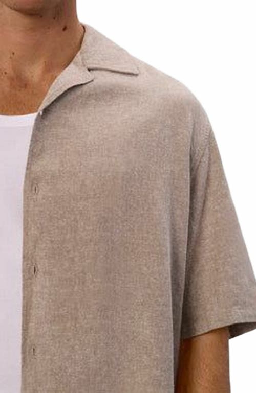 Industrie Australia The Havana Short Sleeve Shirt In Neutral