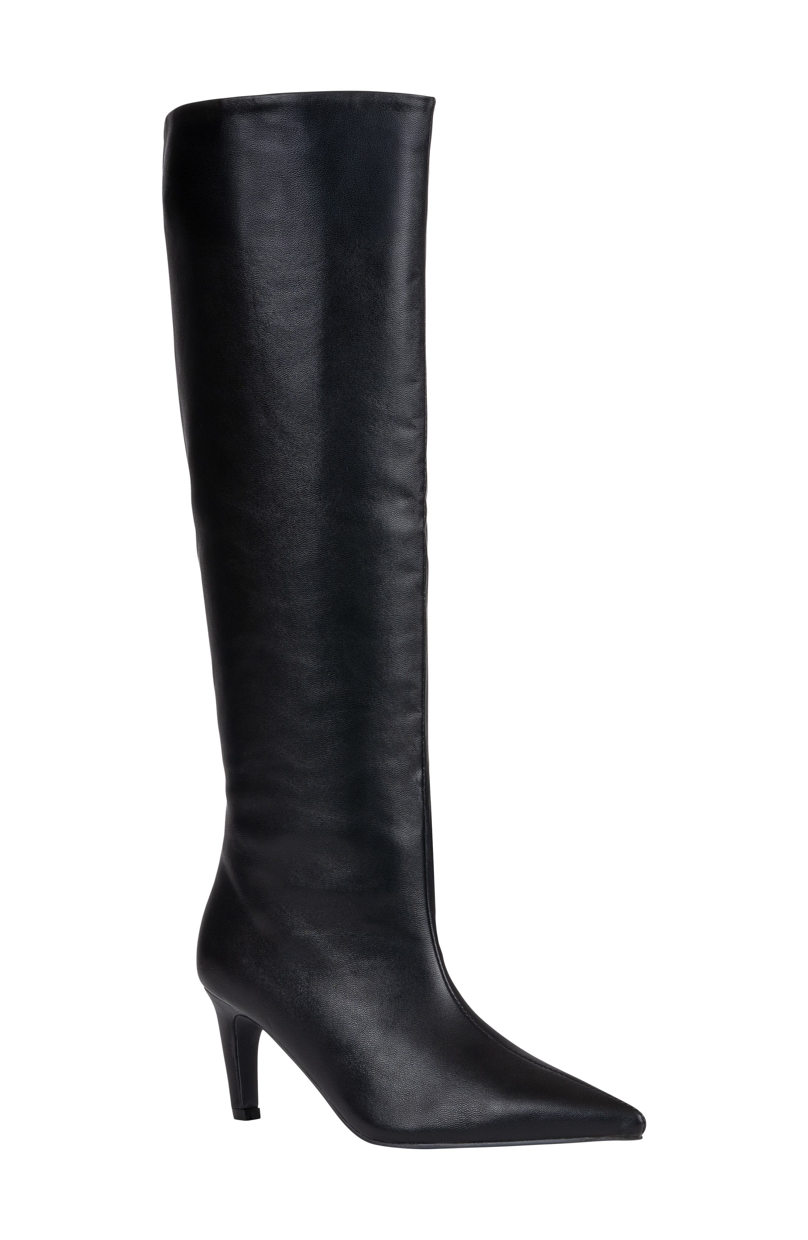 Sutton Faux Leather Knee High Boot