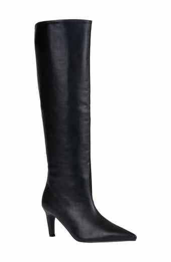 Sutton Faux Leather Knee High Boot