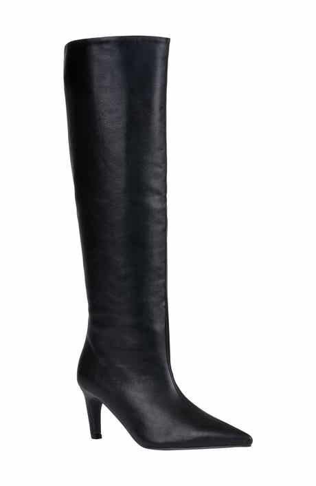 Sutton Faux Leather Knee High Boot