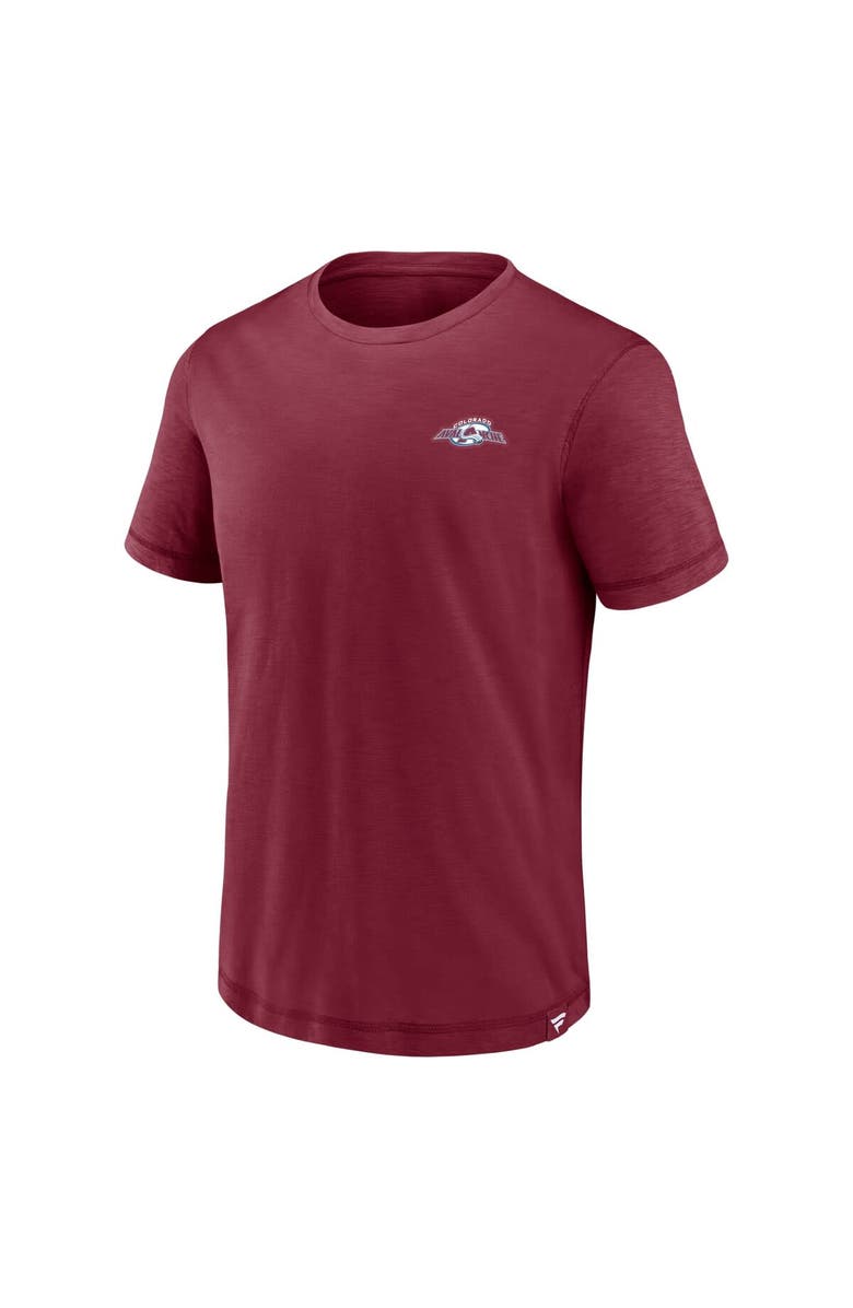 FANATICS Men's Fanatics Branded Burgundy Colorado Avalanche High Stick T-Shirt, Alternate, color, 