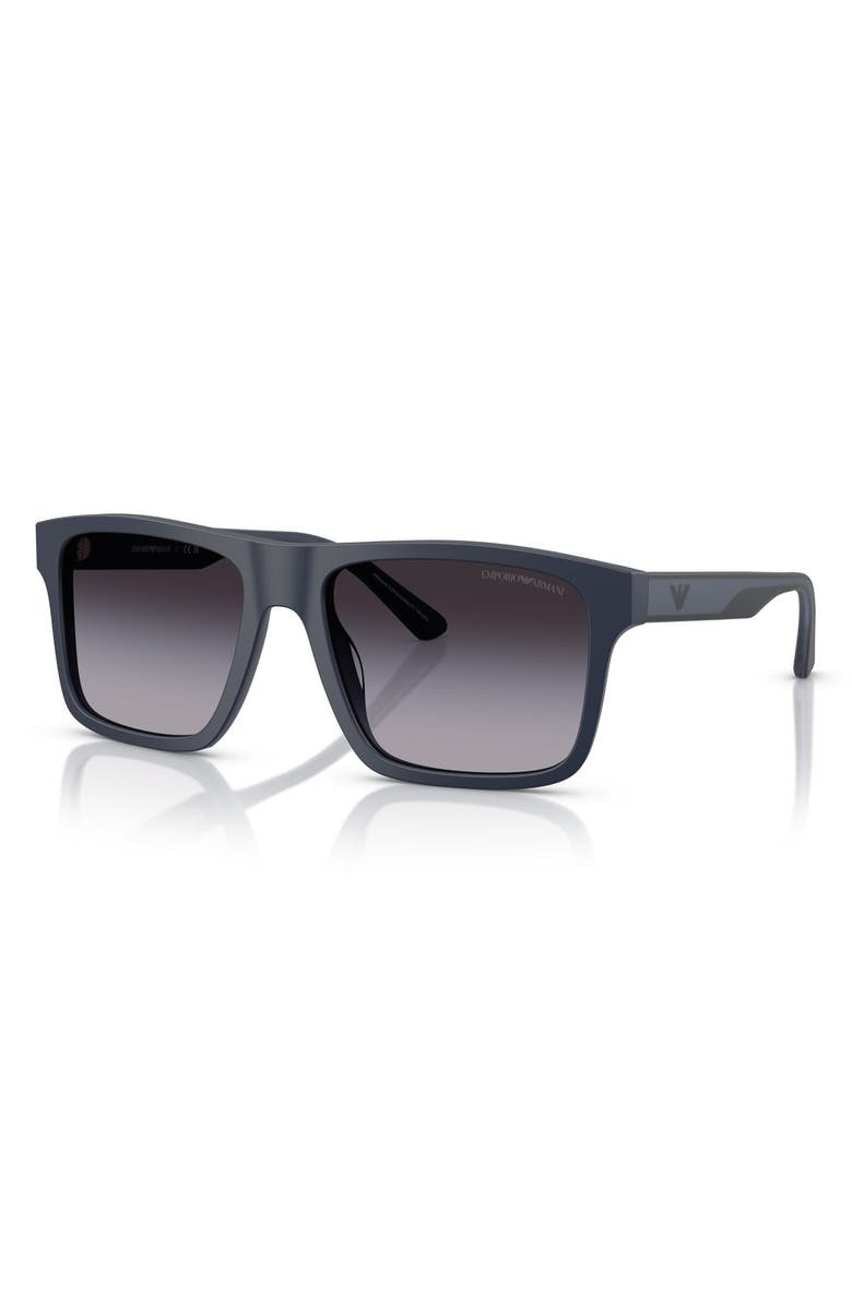 Emporio Armani 57mm Gradient Square Sunglasses, Alternate, color, 