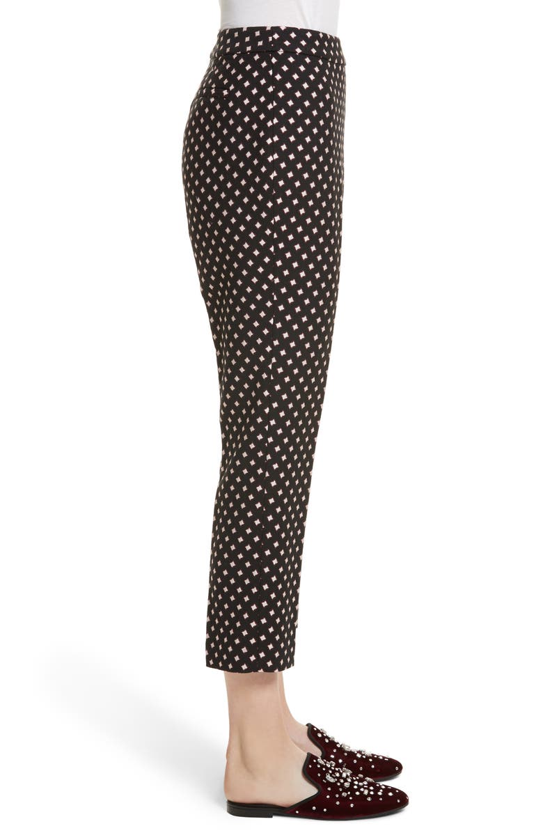 Kate Spade New York cigarette pants, Alternate, color, Black