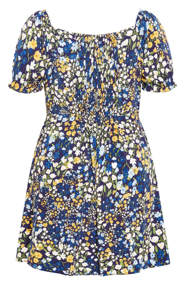 City Chic Allie Floral Dress, Alternate, color, 