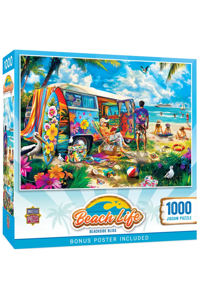 Beachside Bliss 1000 Piece Jigsaw Puzzle, Main, color, Multicolor