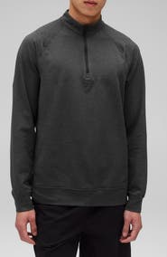 Reigning Champ Recovery Brushed Jersey Quarter Zip Pullover