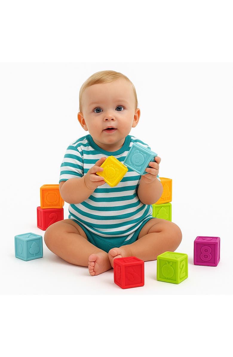 Molto Y Cia Play
Sense Funny Blocks, 12 Soft Sensory Building Blocks for Babies
Toddlers, Alternate, color, Multicolored