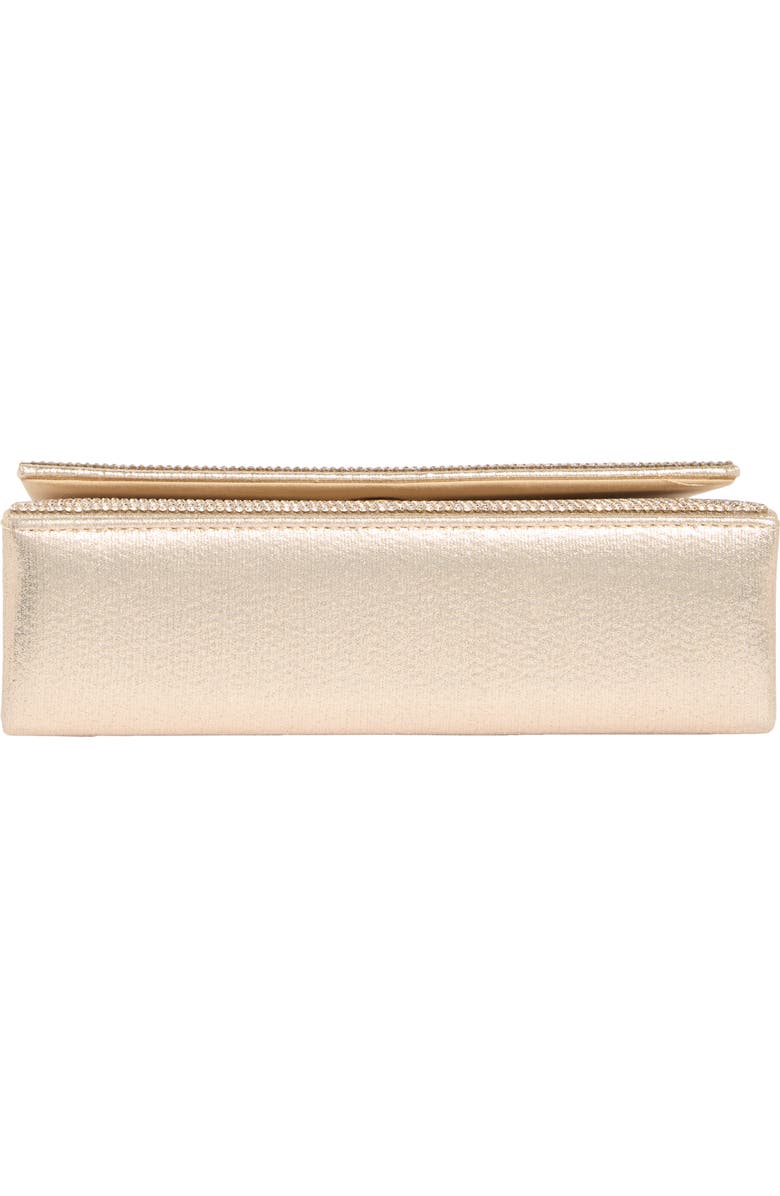 ALESSIA BIANCHI Pavé Crystal Clutch, Alternate, color, Champagne Gold