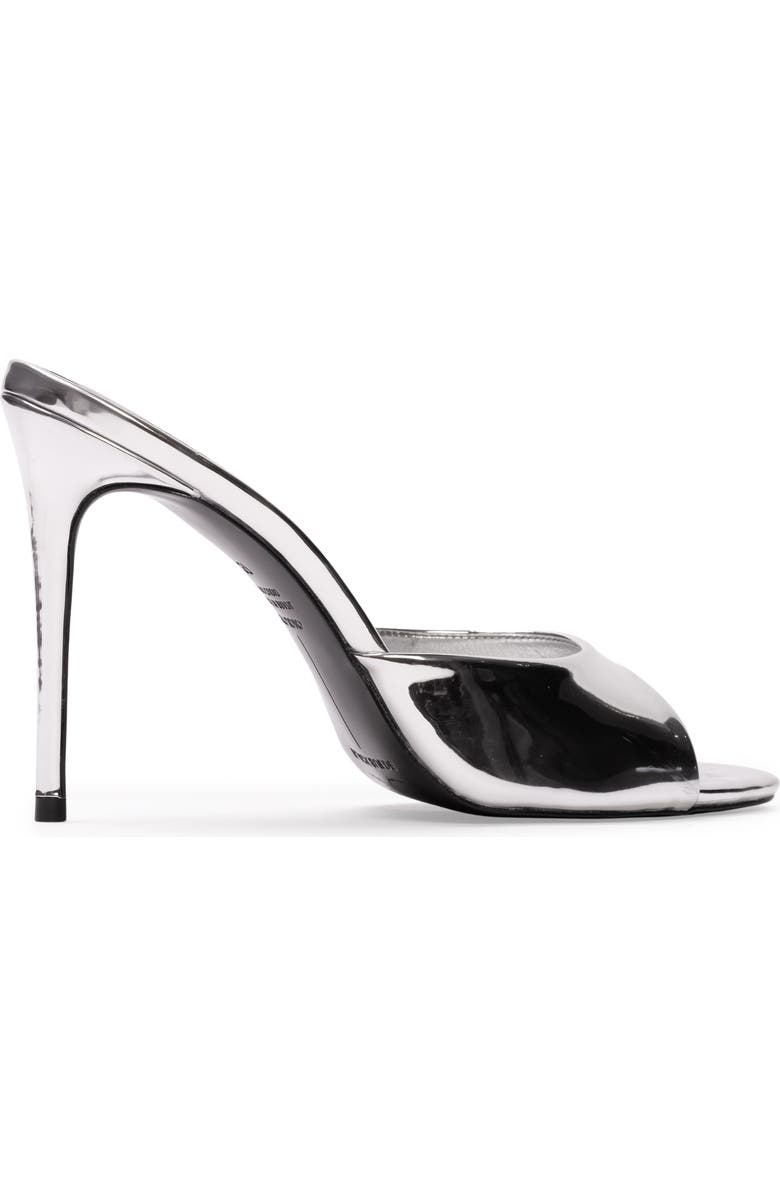 BLACK SUEDE STUDIO Jazz 100 Metallic Mule, Alternate, color, Silver Mirror Metallic