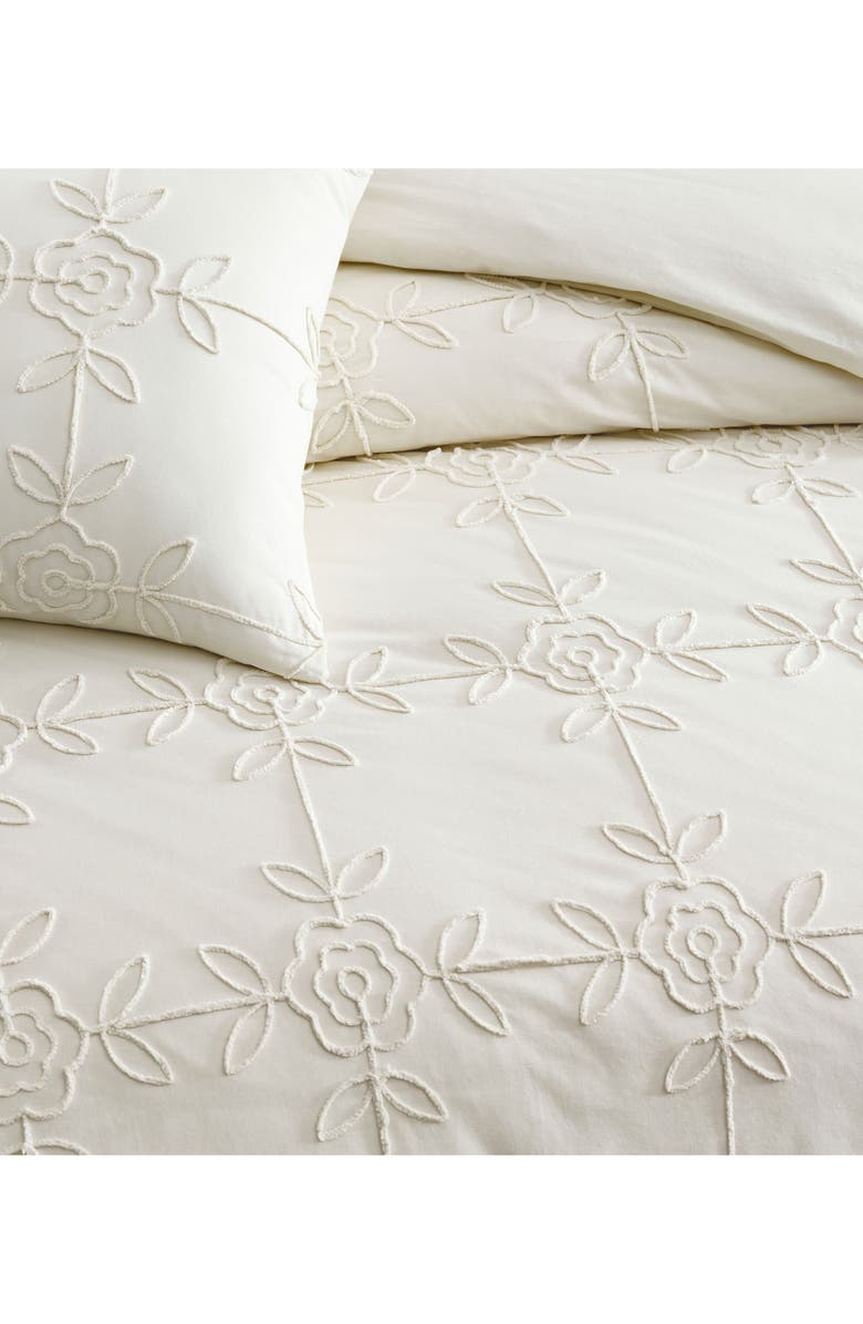 Peri Home Trellis Rose Comforter & Pillow Shams Set, Alternate, color, Ivory