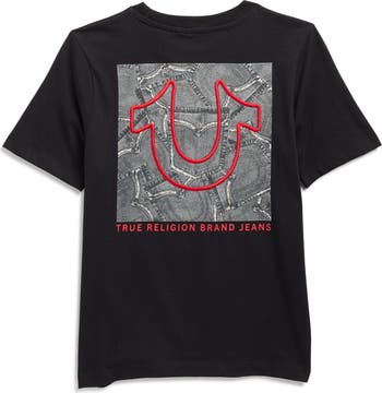 Kids' Horseshoe Embroidered Photo Real Cotton Graphic T-Shirt