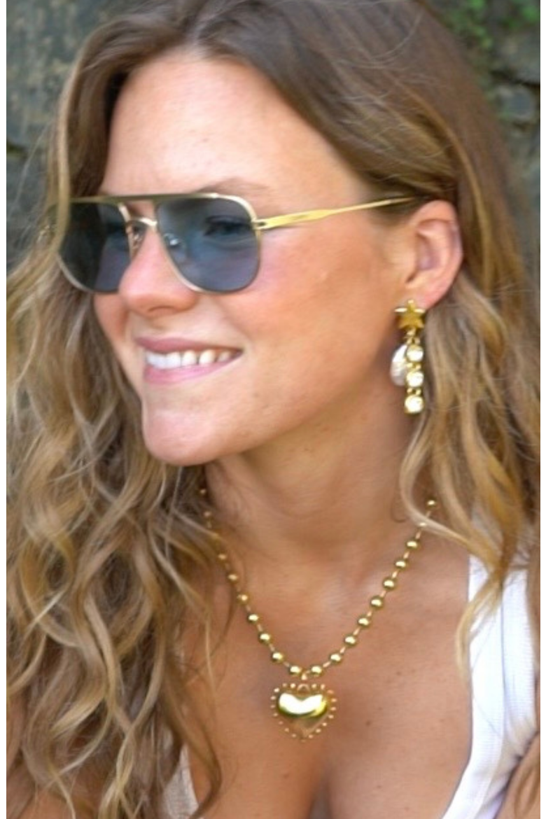Ziggy Earrings, Alternate, color, Gold