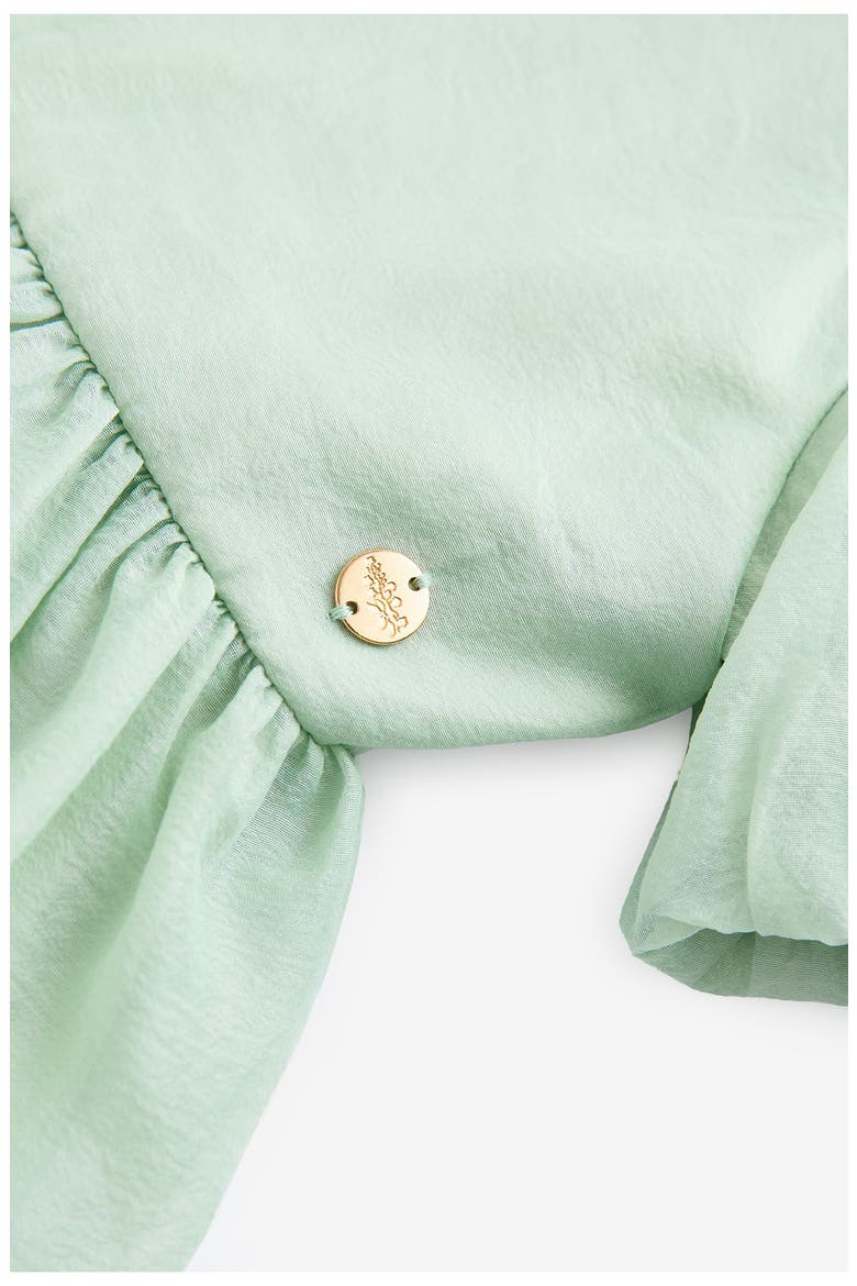 Kids' Bow Back Party Dress, Alternate, color, GREEN