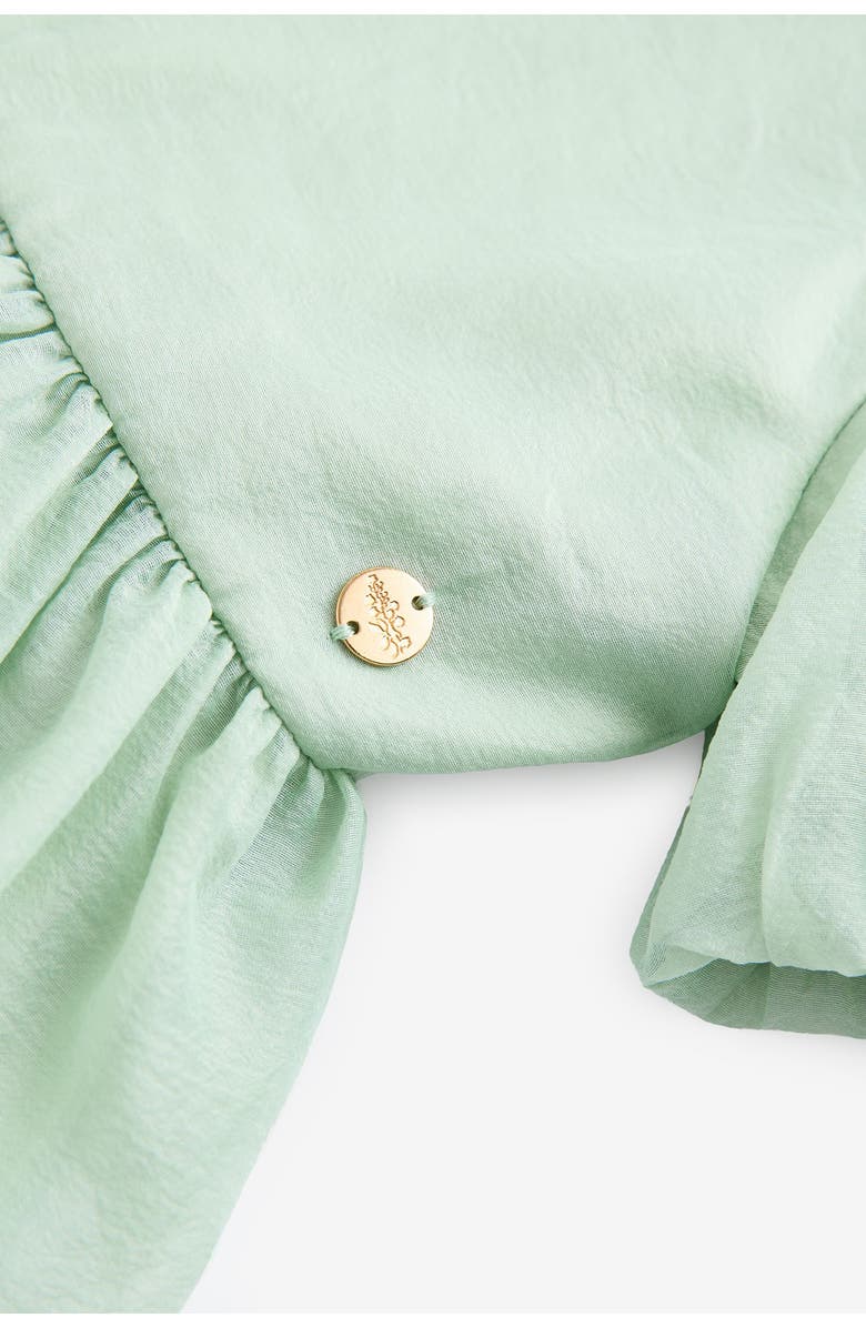 Laura Ashley Kids' Bow Back Party Dress, Alternate, color, Green