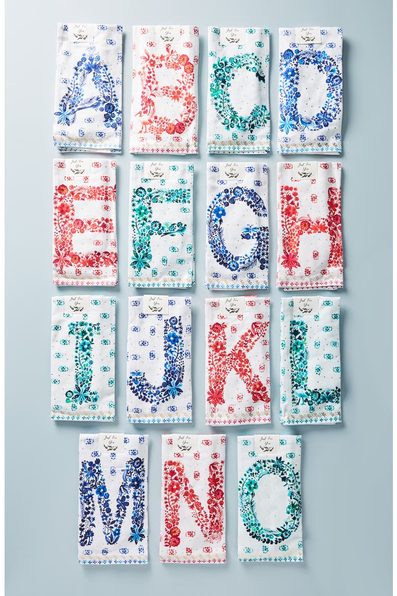 Anthropologie Et Vous Monogram Dishtowel & Oven Mitt, Alternate, color, D
