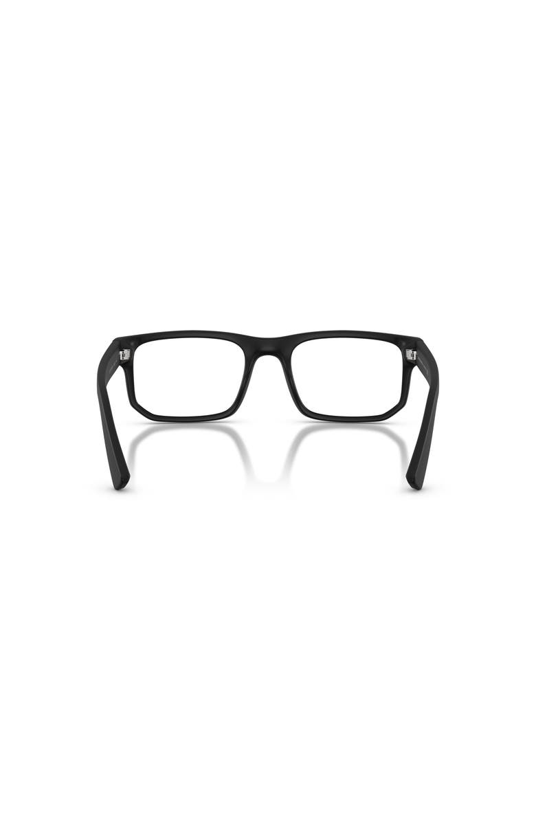 Armani Exchange 54mm Rectangle optical glasses, Alternate, color, Black