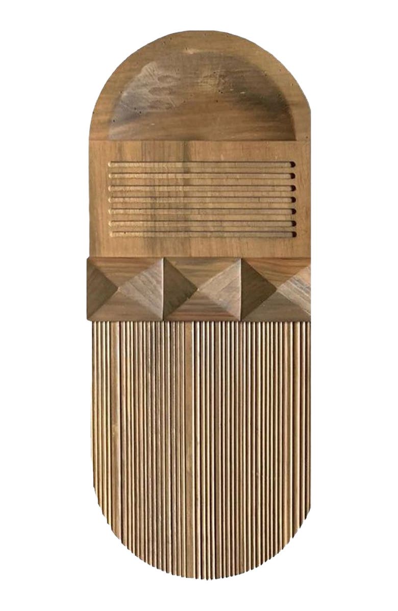 Meso Goods Planos I Wooden Wall Art, Main, color, Brown