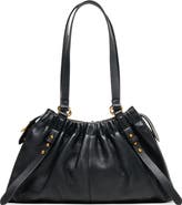 Dolce Vita Sloan Ruched Leather Shoulder Bag