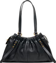 Dolce Vita Sloan Ruched Leather Shoulder Bag