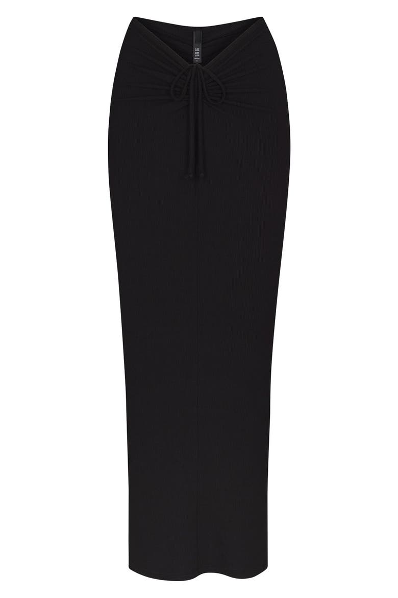 Soft Lounge Long Skirt, Alternate, color, ONYX