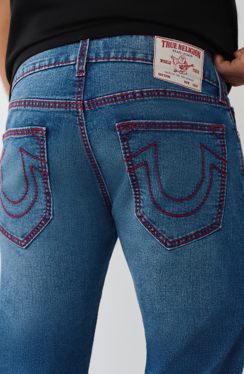 True Religion Ricky Big T Straight Leg Jeans, Alternate, color, Medium Neptune