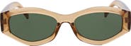 BCBG 53mm Slim Geometric Oval Sunglasses