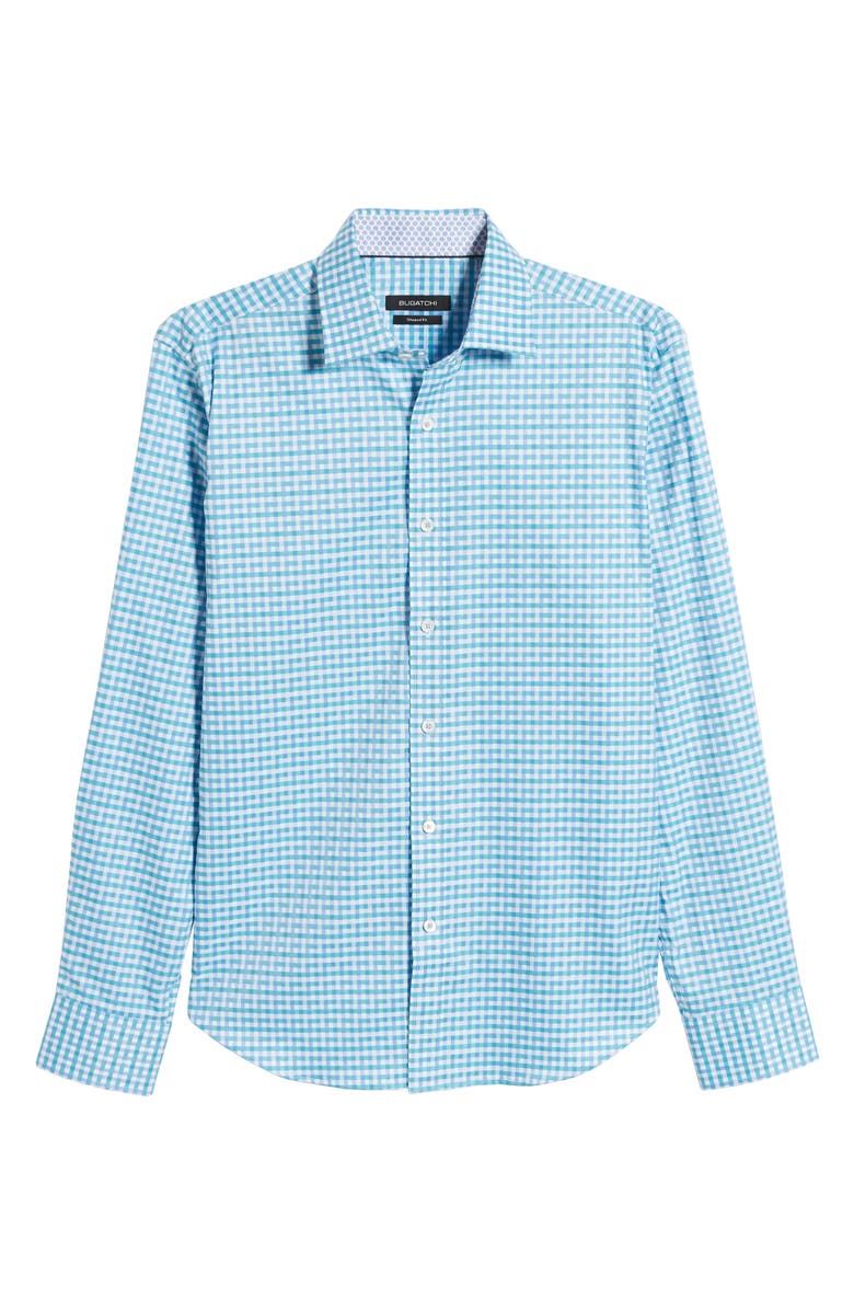 Bugatchi Shaped Fit Print Cotton Shirt, Alternate, color, 