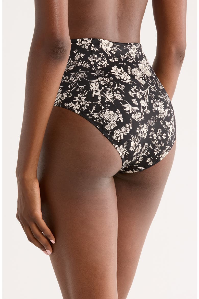 Zahara High Waist Bikini Bottoms, Alternate, color, MIDNIGHT BLOOM