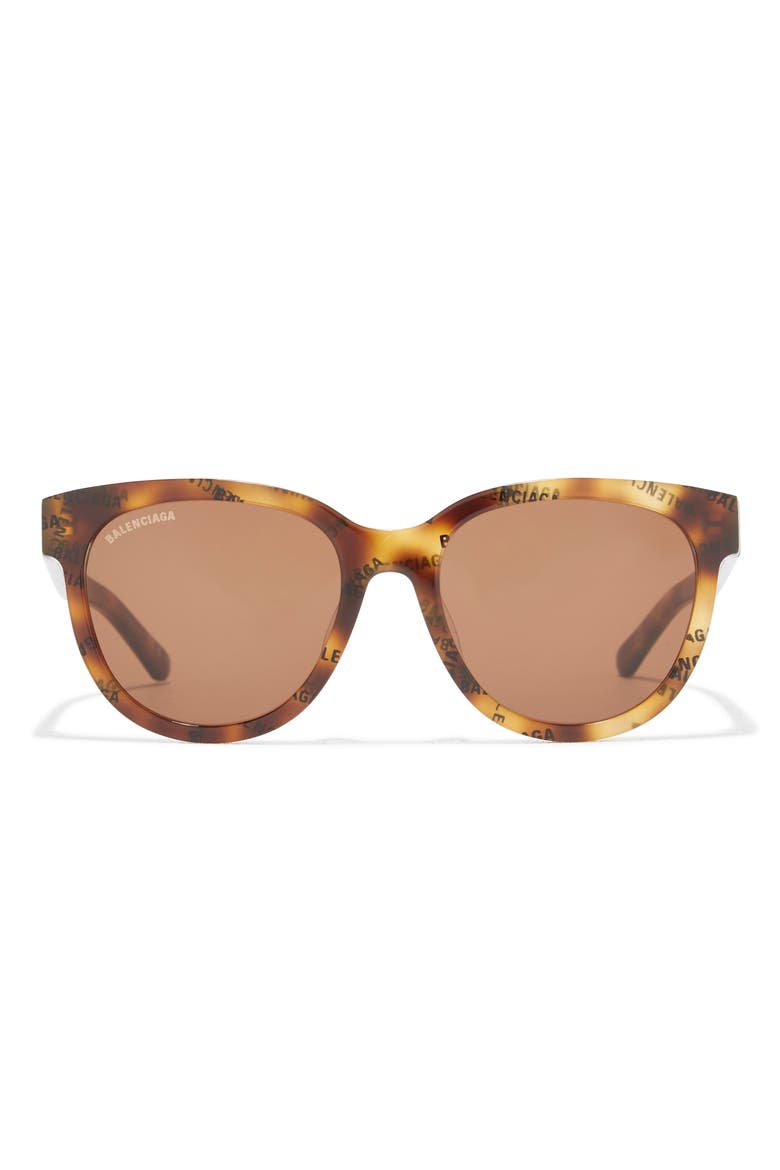54mm Round Sunglasses, Main, color, HAVANA HAVANA BROWN