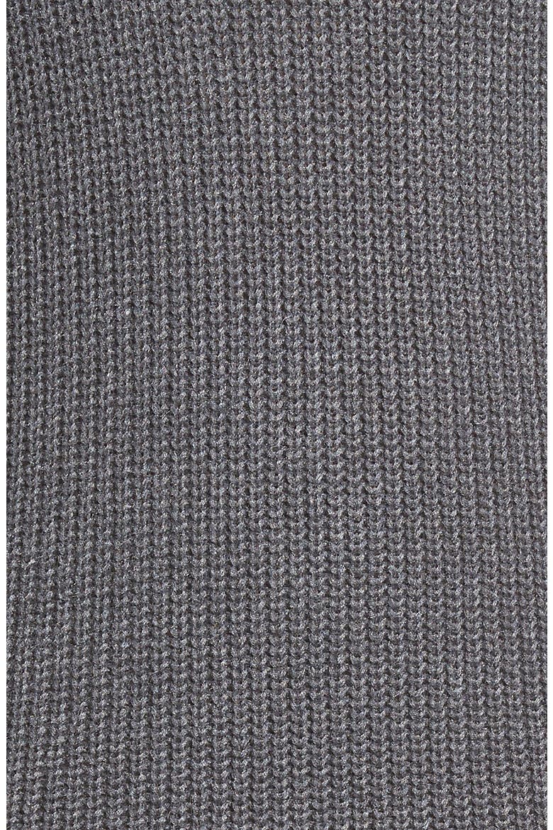 Stitch Detail Knit Tunic, Alternate, color, HEATHER CHARCOAL