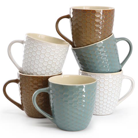 Honey Bee 6-Piece 15 oz. Mug Set