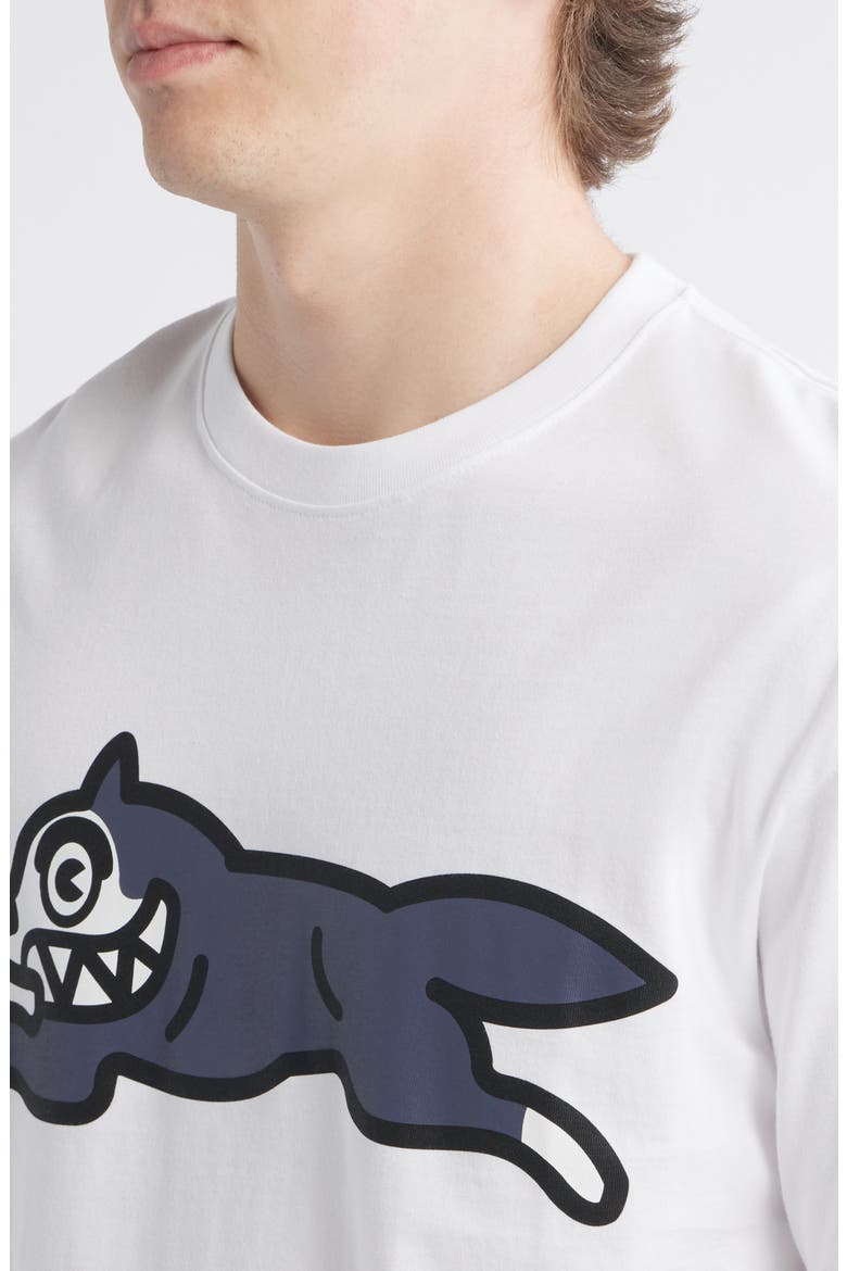 Running Dog Cotton T-Shirt, Alternate, color, WHITE