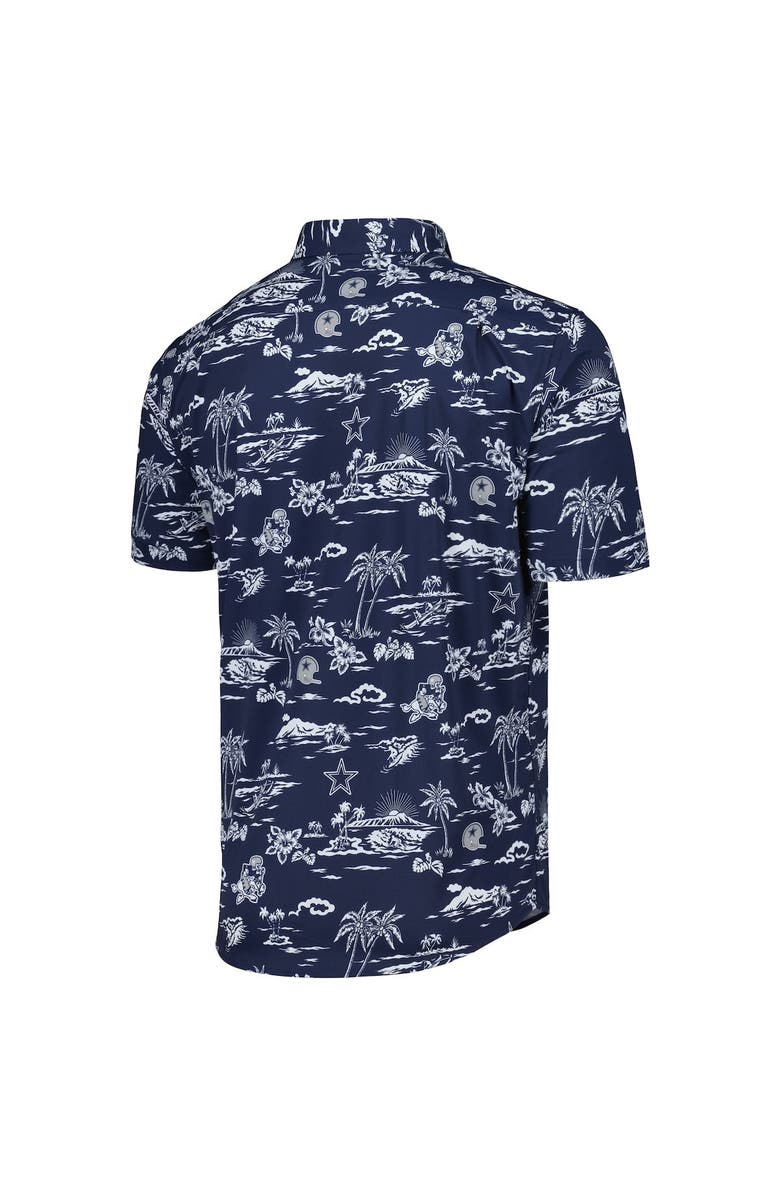 Reyn Spooner Men's Reyn Spooner Navy Dallas Cowboys Throwback Kekai Print Button-Up Shirt, Alternate, color, Navy