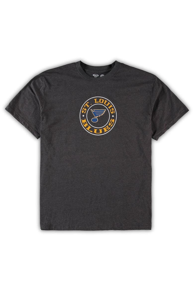 Men's Concepts Sport Blue/Heathered Charcoal St. Louis Blues Big & Tall T-Shirt & Shorts Sleep Set, Alternate, color, Blue