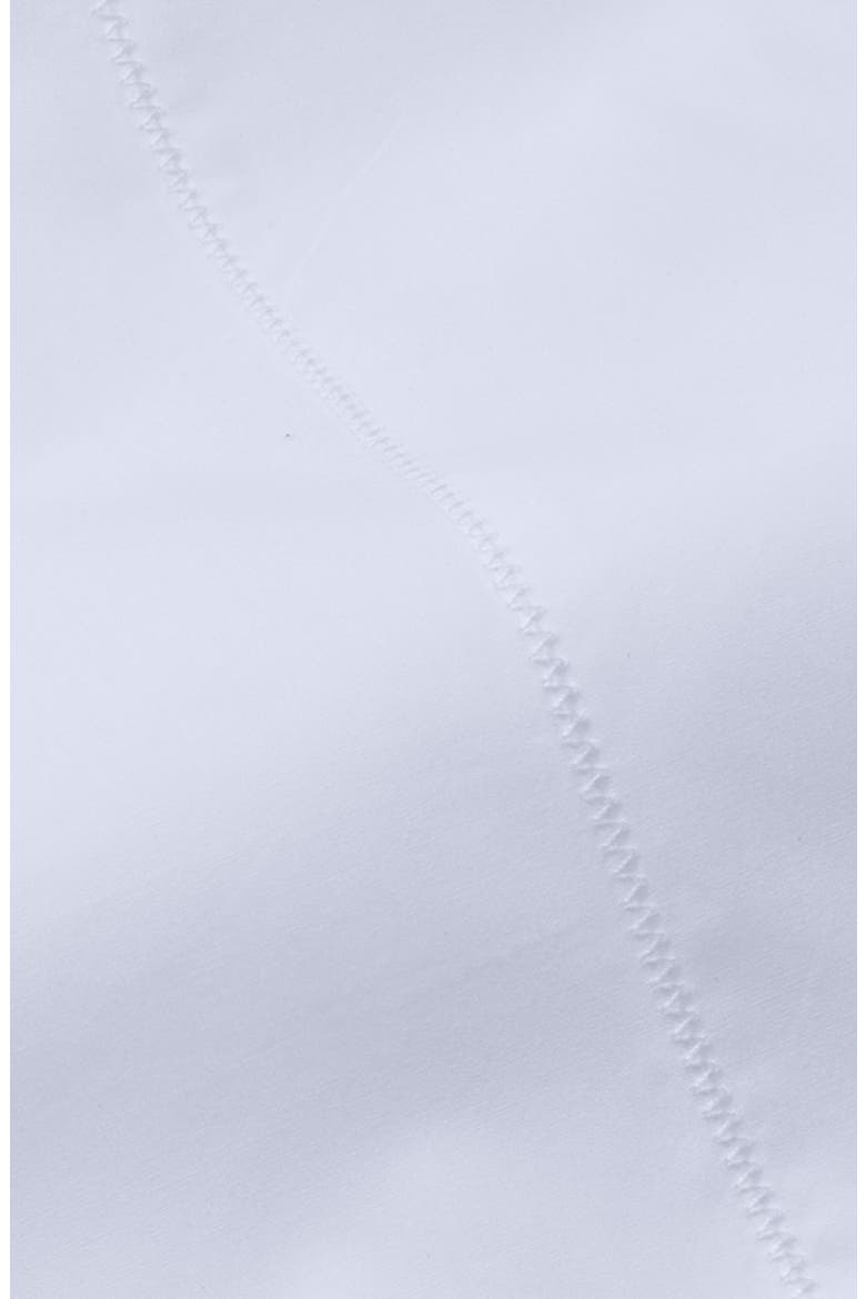 300 Thread Count Organic Cotton Percale Sheet Set, Alternate, color, WHITE/WHITE