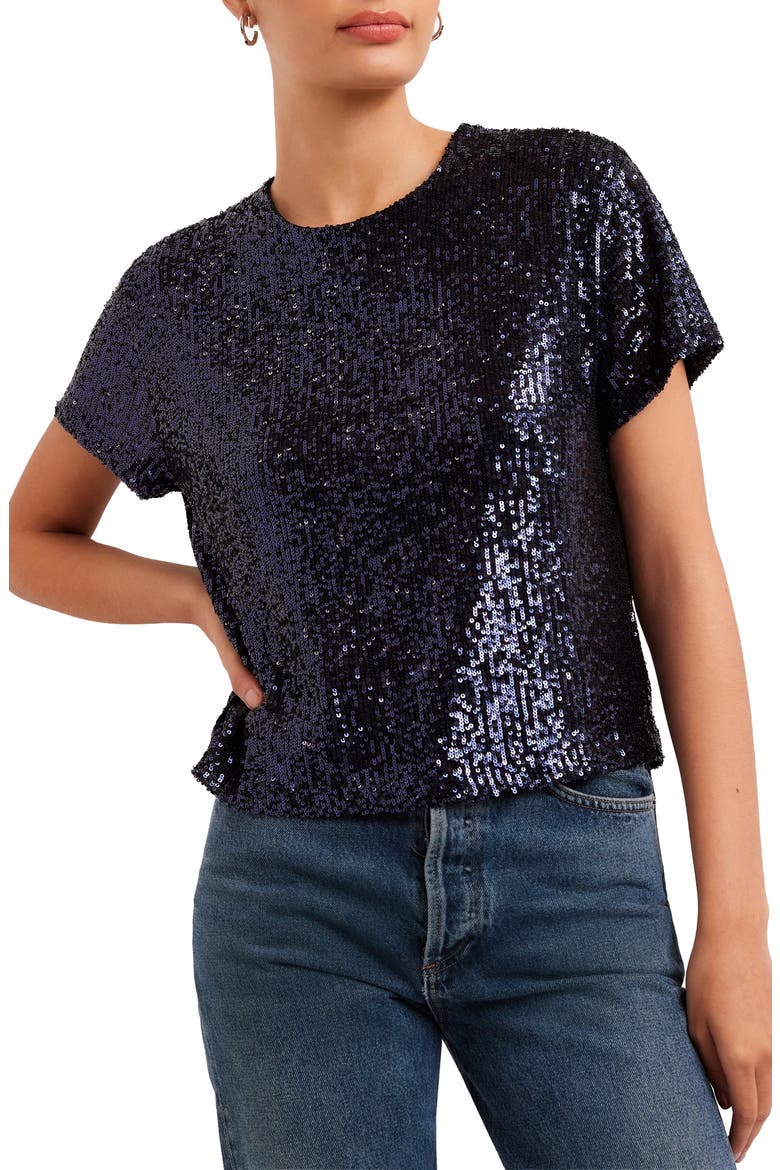 Aerin Sequined Top, Alternate, color, MIDNIGHT BLUE