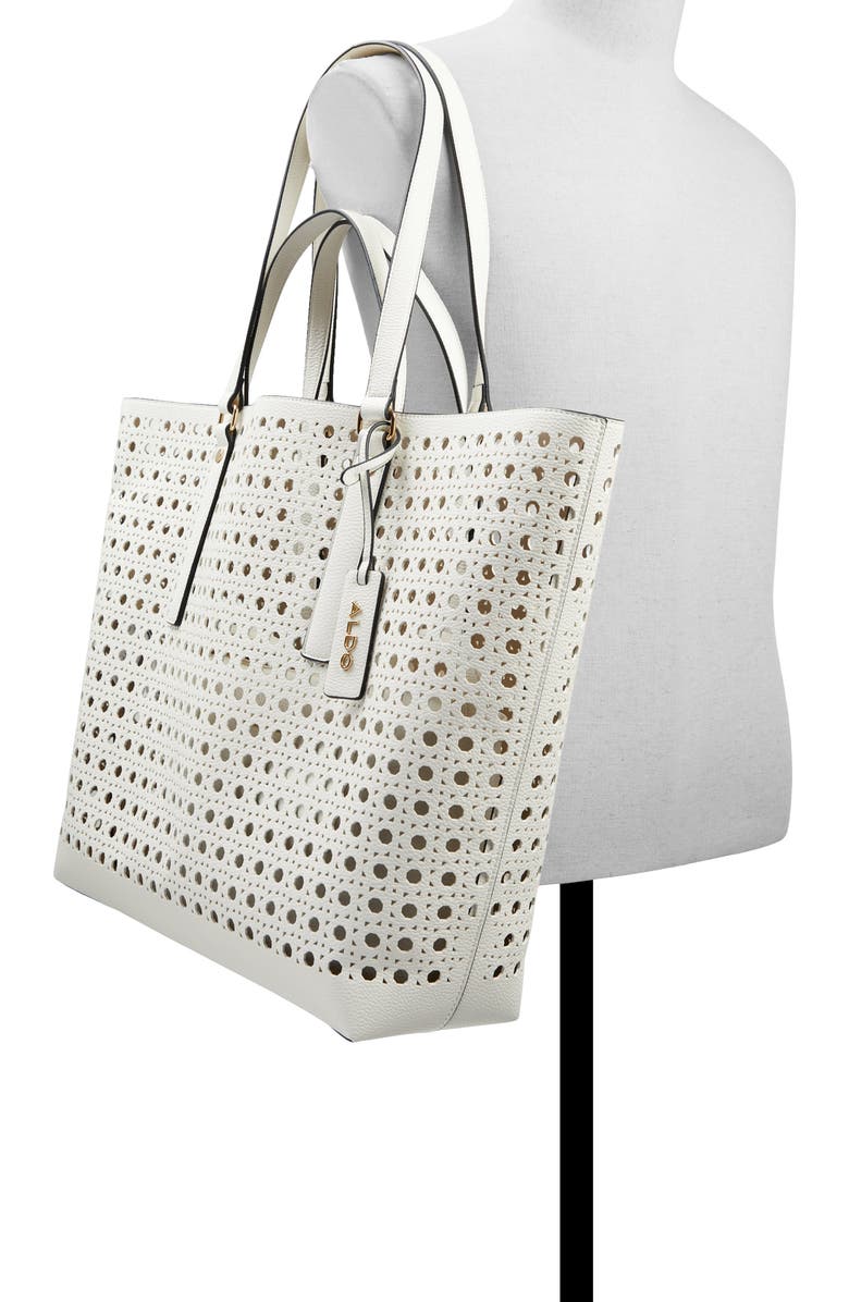 ALDO Beachthare Laser Cut Tote, Alternate, color,