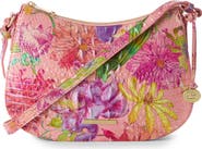 Brahmin Shayna Croc Embossed Leather Crossbody Bag