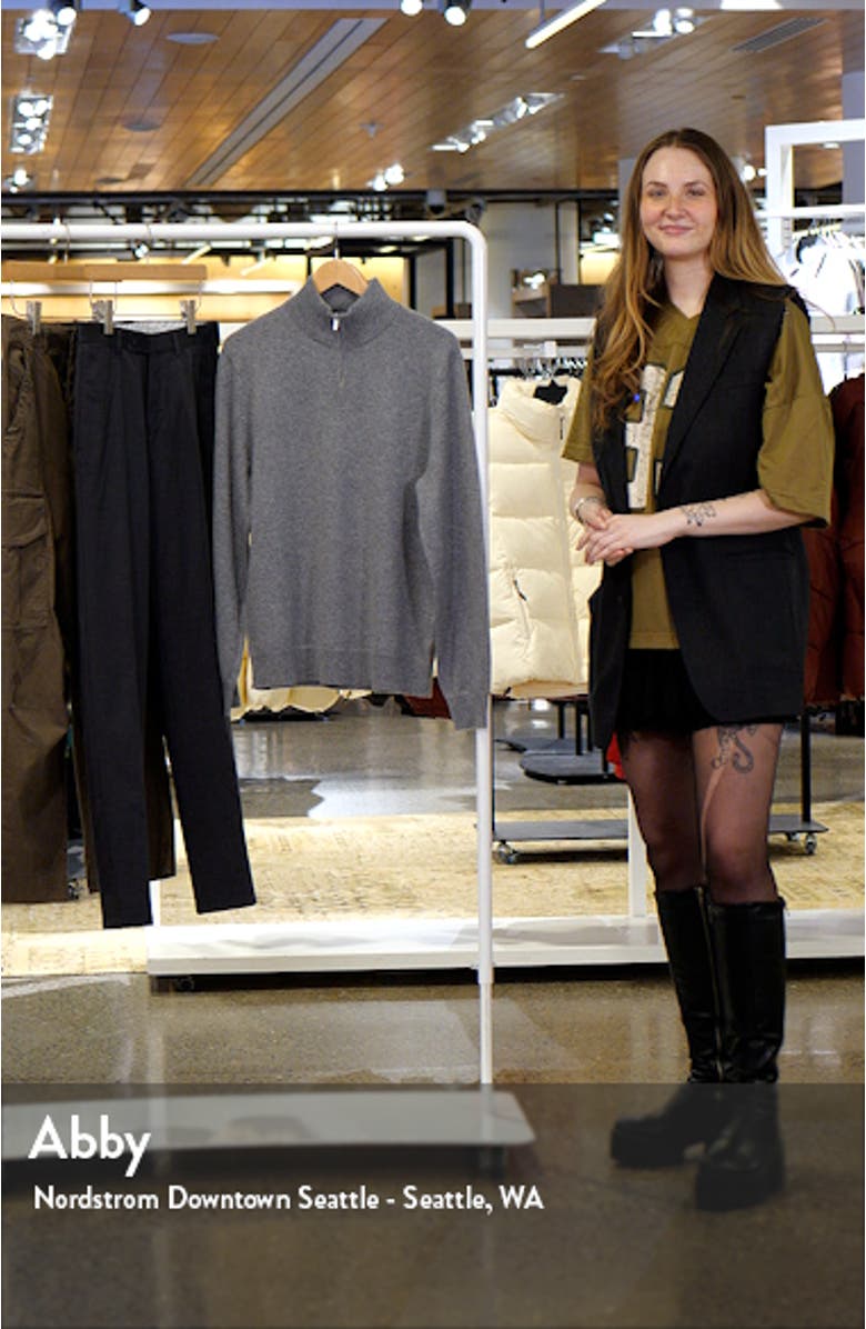 Hilles Quarter Zip Cashmere Sweater, sales video thumbnail