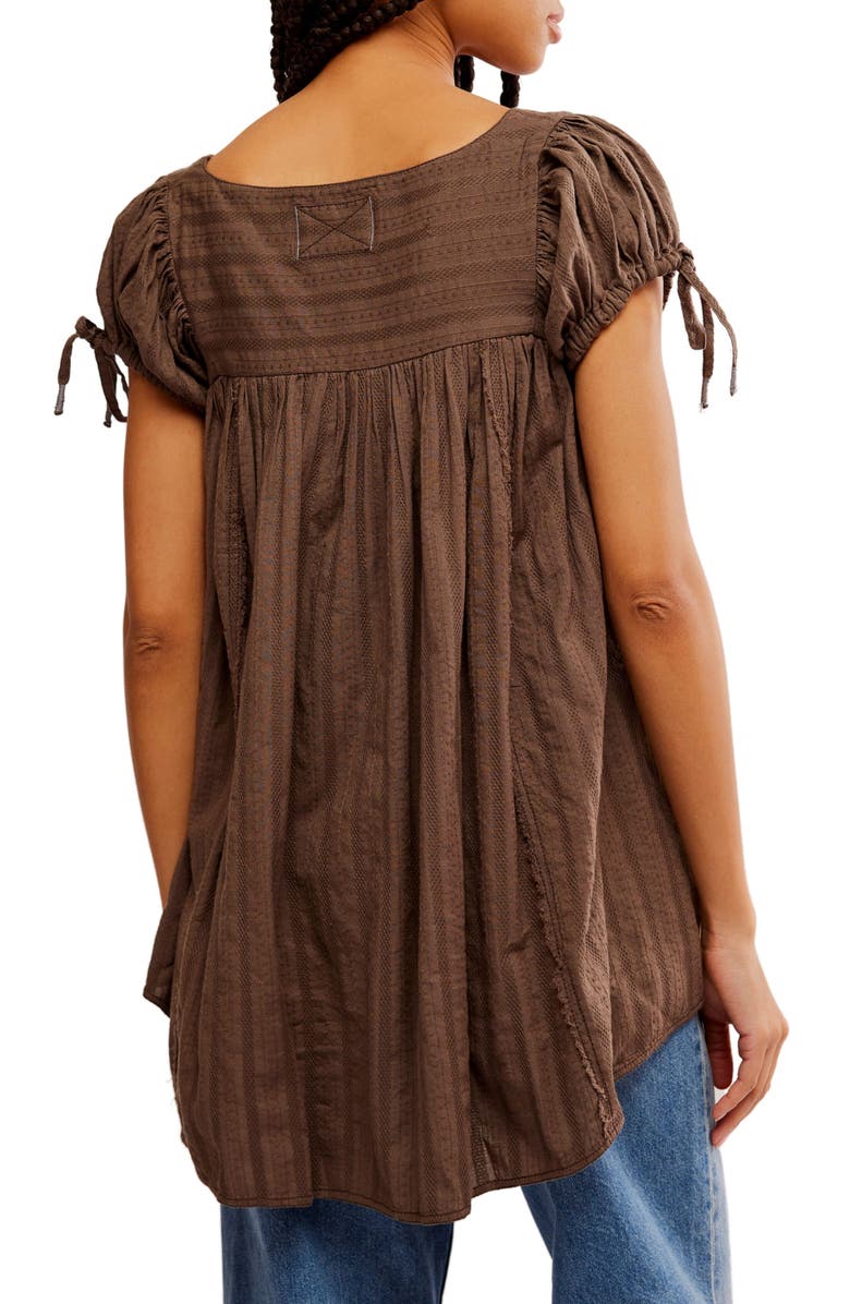 Free People Summer Camp Puff Sleeve Swing Top, Alternate, color, 