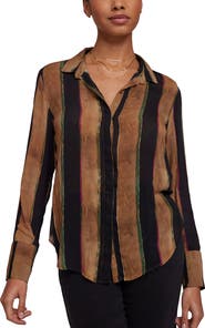 Bella Dahl Hidden Placket Button Down Shirt