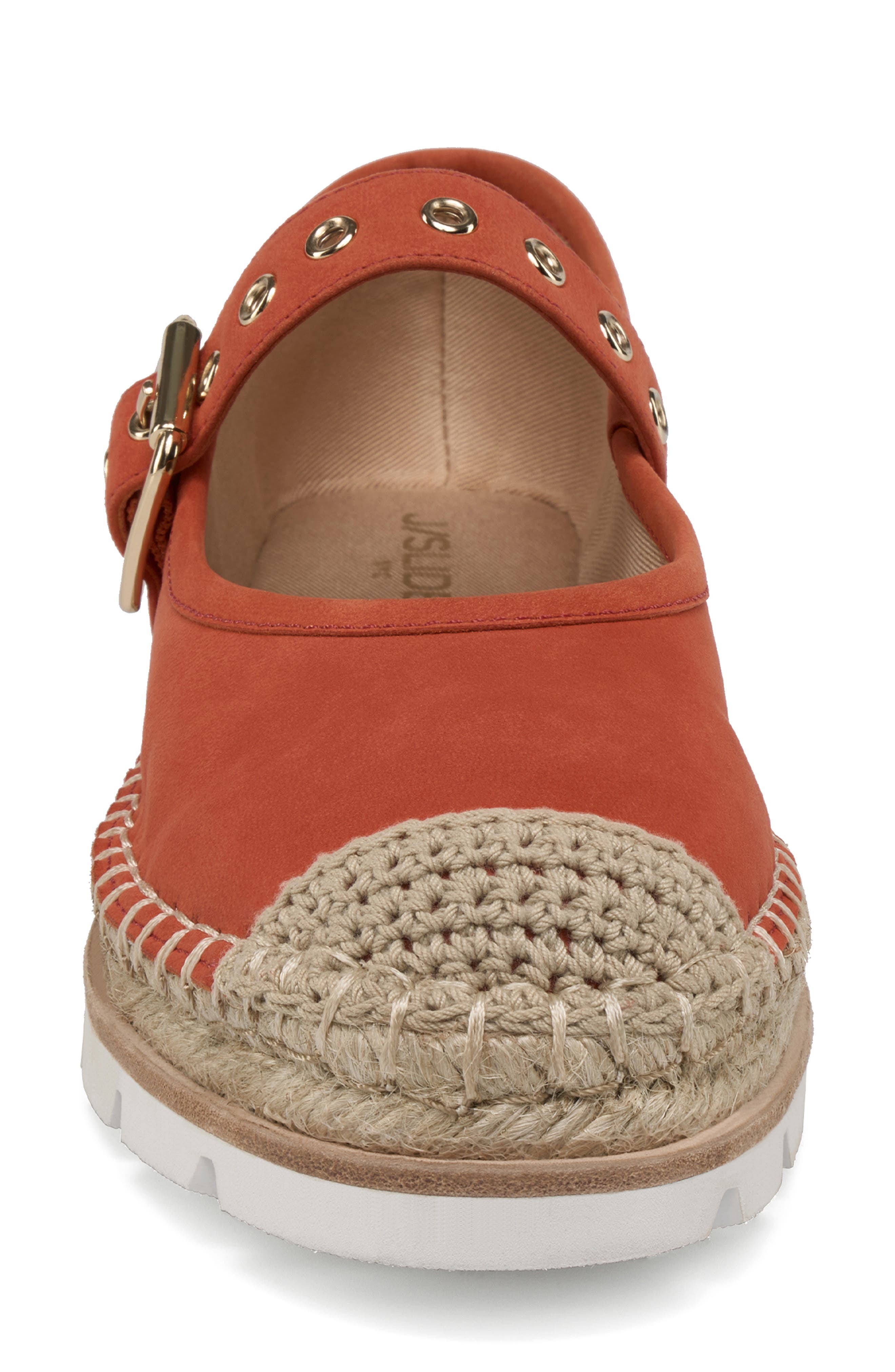 JSlides Beatrice May Jane Espadrille Flat, Alternate, color, Orange