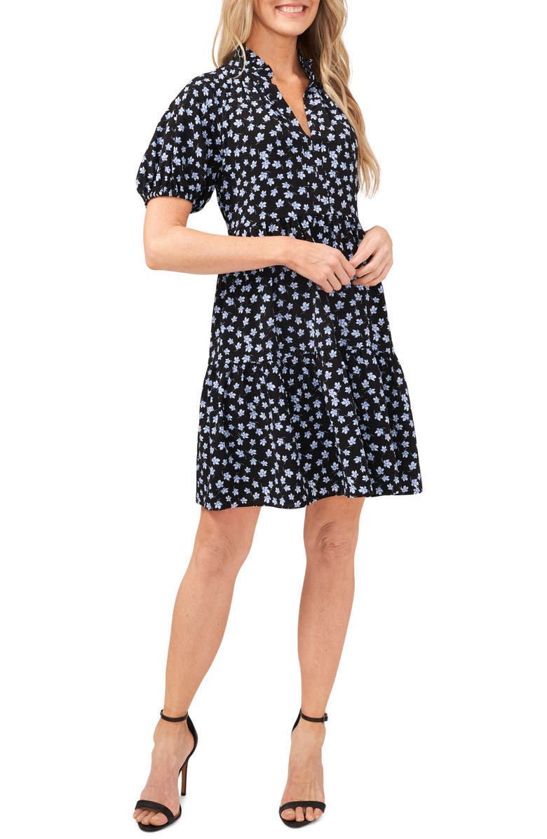 CeCe Brooke Ditsy Floral Minidress, Main, color, 