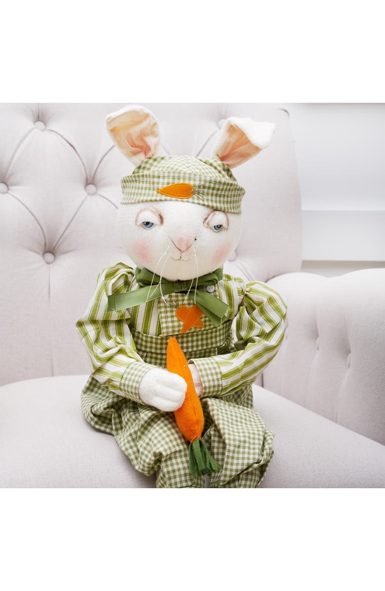 Gallerie II Andy Bunny Easter Gathered Traditions Joe Spencer Soft Figure Figurine, Alternate, color, Green