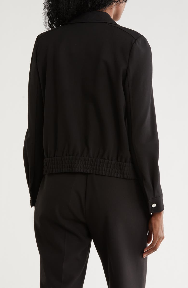 Calvin Klein Long Sleeve Bomber Jacket, Alternate, color, Black