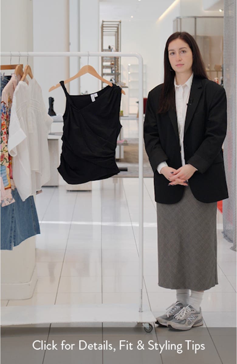 Asymmetric Drape Sleeveless Top, sales video thumbnail