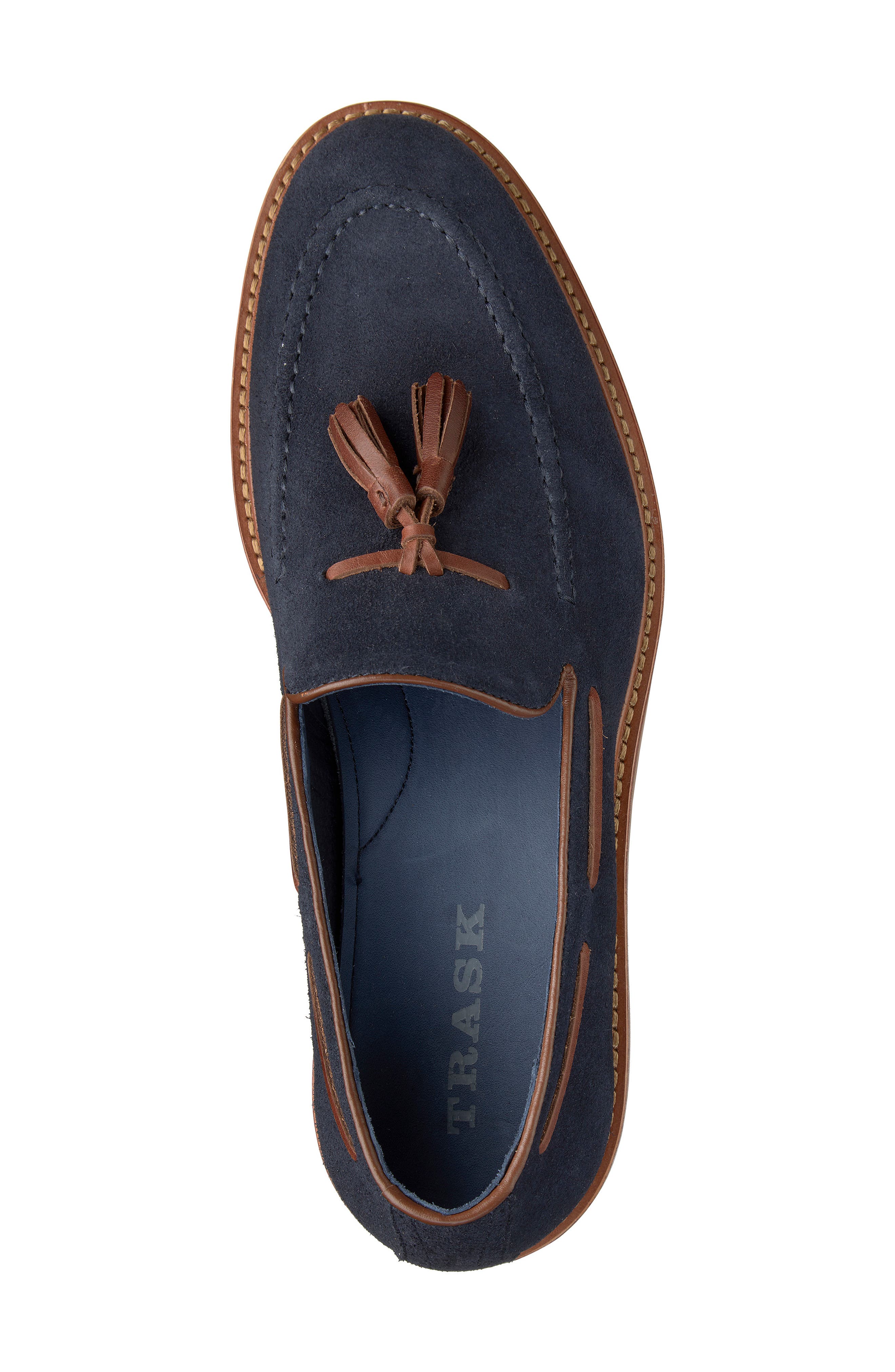 Lofland Tassel Loafer, Alternate, color, NAVY SUEDE