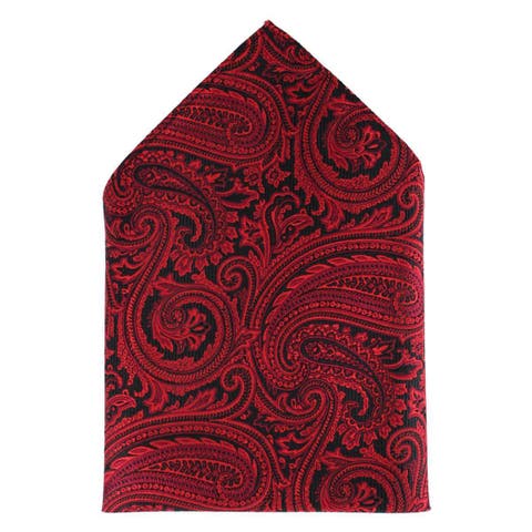 Sobee Paisley Silk Pocket Square