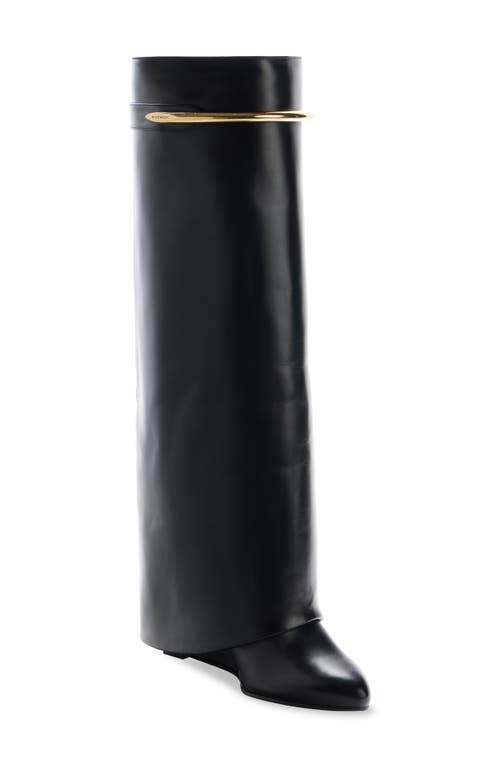 Givenchy Shark Knee High Boot In Black