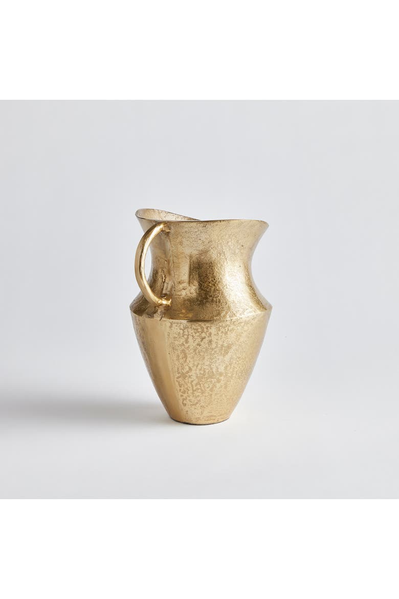 Elaina Decorative Vase Pitcher Large, Alternate, color, Gold